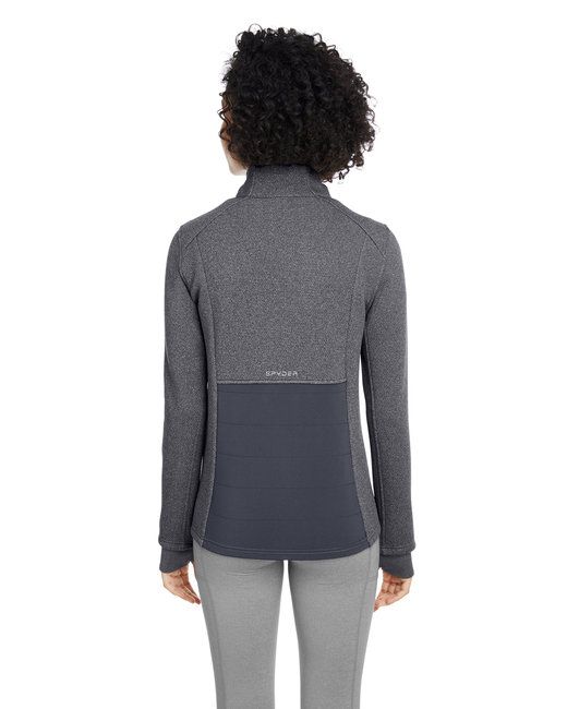 Ladies' Pursuit Jacket - BLACK HTHR/ BLK - XS
