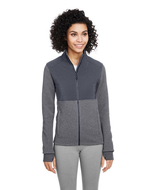 Ladies' Pursuit Jacket - BLACK HTHR/ BLK - XS